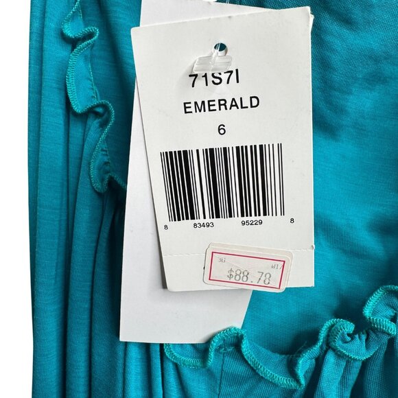 Vintage French Connection Double Layered V-Neck Stretchy Shift Dress Size 6 - Picture 4 of 11